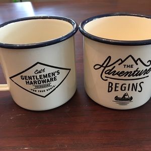 Enamel camping mugs, Gentelmens Hardware
